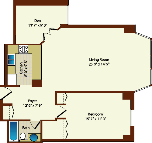 525 W Hawthorne Floorplan - The Chambord*
